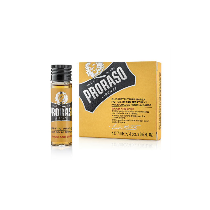 Proraso Ligne Jaune Traitement à l'huile Chaude (4x17ml) Proraso Ligne Jaune Traitement à l'huile Chaude (4x17ml)