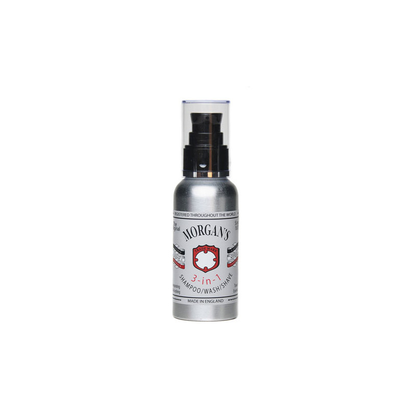 Morgan's 3-in-1 Shampoo Wash & Shave (100ml)