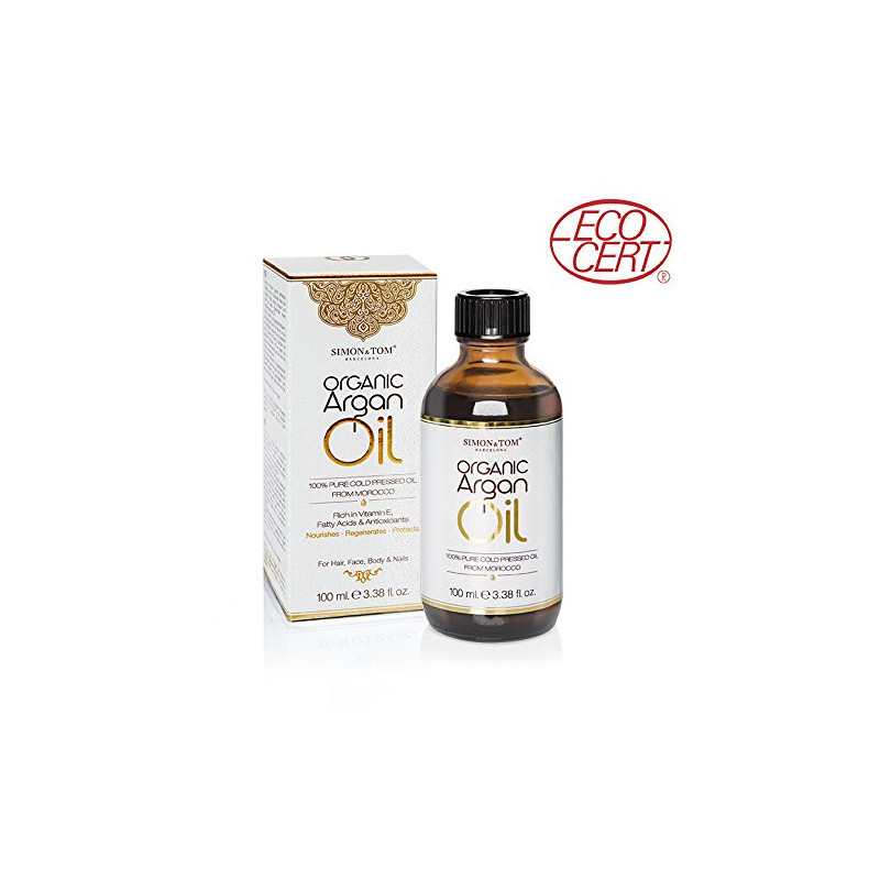 Simon & Tom Huile d'Argan Biologique ECOCERT (100ml) Simon & Tom Huile d'Argan Biologique ECOCERT (100ml)