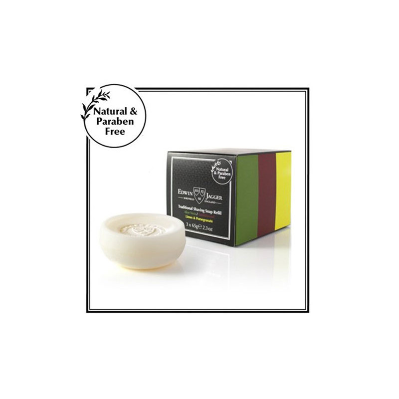 Edwin Jagger Pack Savon à Raser (3x65g) Edwin Jagger Pack Savon à Raser (3x65g)