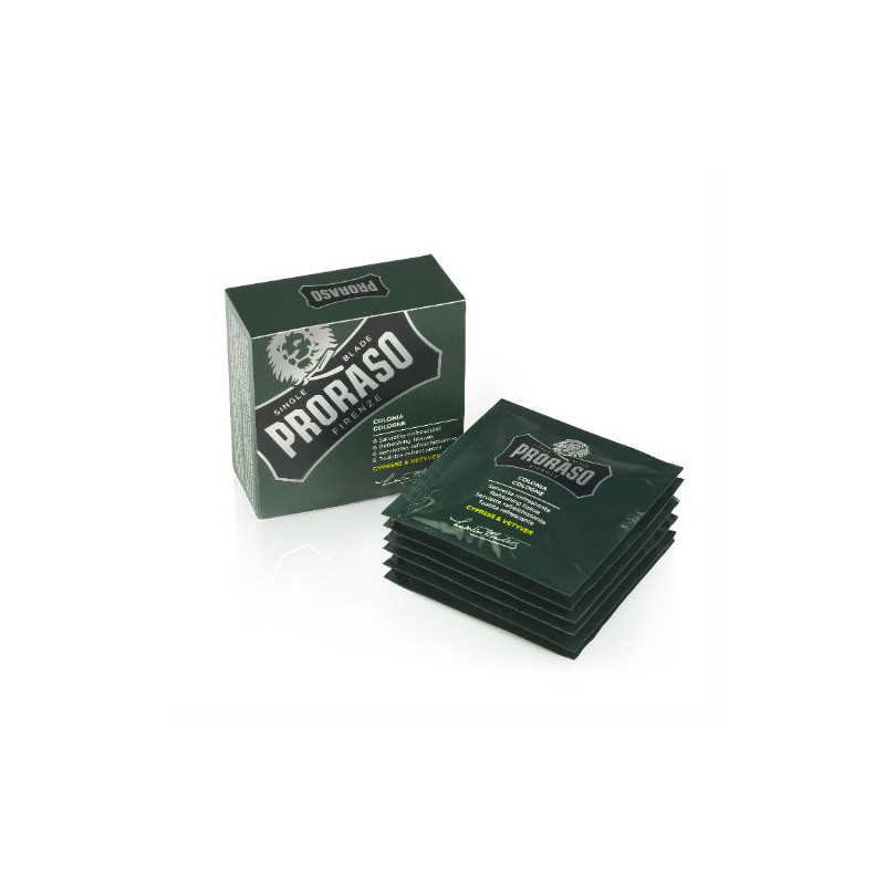 Proraso Ligne Verte Lingettes Rafraîchissantes (6Unds)