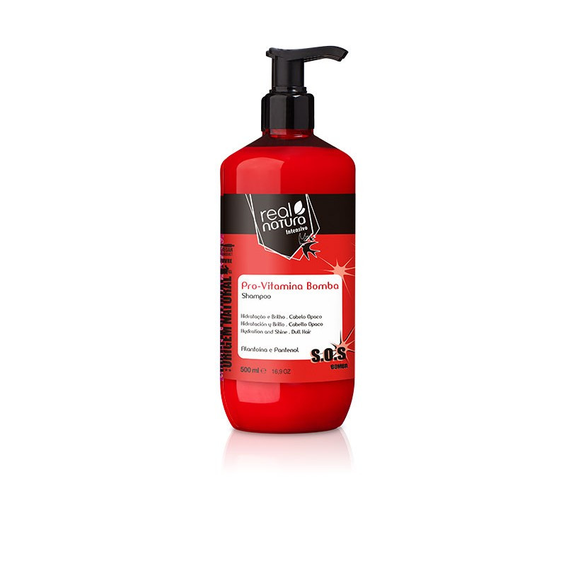 Real Natura Pro-Vitamina Bomba Shampooing Sans Sel (500ml) Real Natura Pro-Vitamina Bomba Shampooing Sans Sel (500ml)