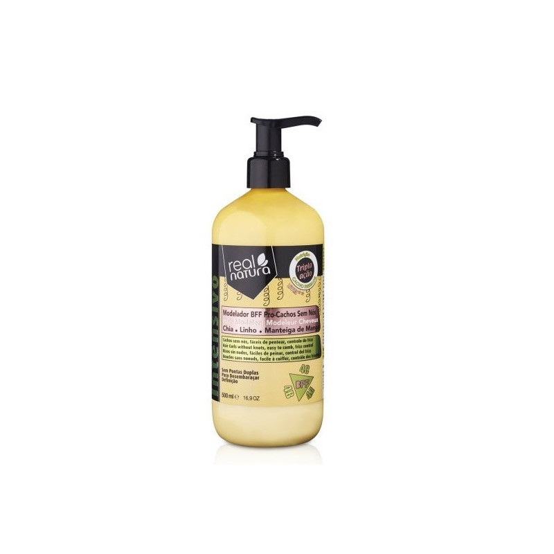 Real Natura Pro-Cachos Sem Nós Modelador BFF (500ml)