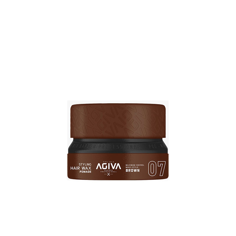 Agiva Hair Styling Hair Wax Pomade Brown 07 (155ml) Agiva Hair Styling Hair Wax Pomade Brown 07 (155ml)